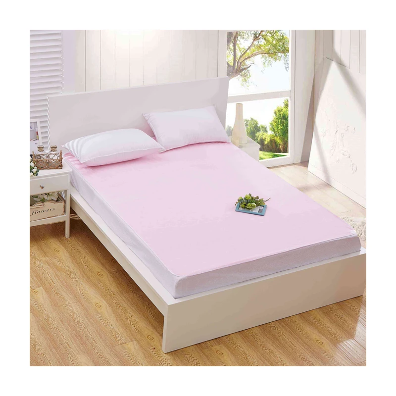 
 Заводская индивидуальная продажа, водонепроницаемая розовая Простыня из 100% хлопка класса люкс  