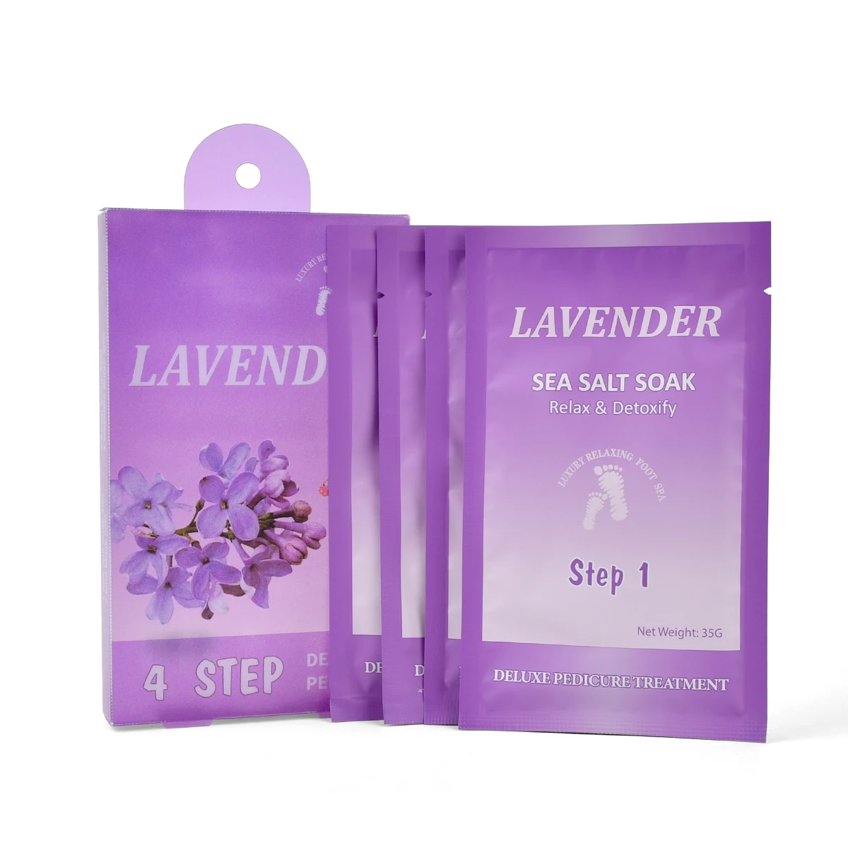 4 Step Foot Peeling Skin Care Jelly Pedicure Kit Foot Scrub Soak Herbal Spa Pedicur Products Pedicure Kit In Box 4 In 1