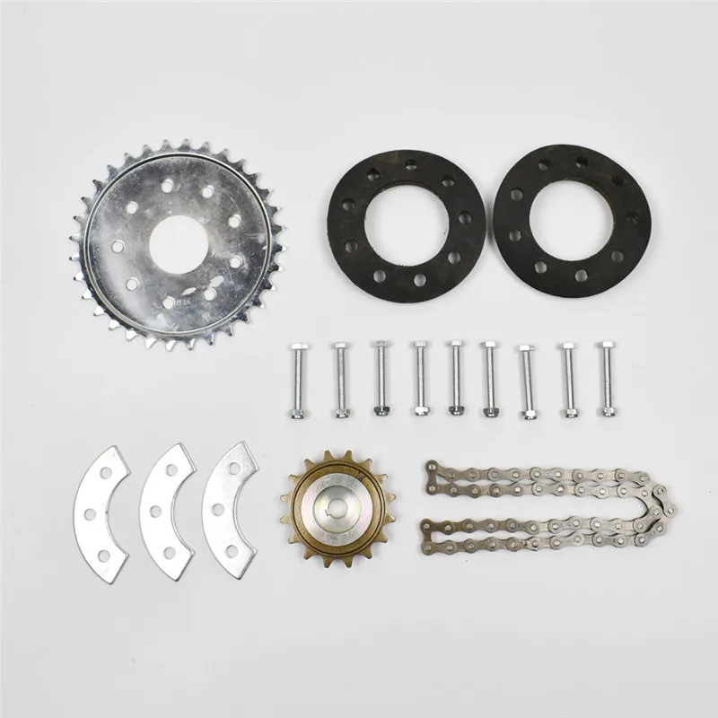 Cheapest 24V 36V 450W 500W Side Hang Brush Motor Electric Bike Conversion Kits with 24V 36V 9.6Ah 14.4AH lithium battery Charger