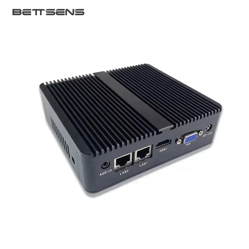 Тонкий клиентский мини-ПК 2 LAN J1900 мини-сервер маршрутизатор Win10 ioT шлюз RS232 4G SIM Linux Безвентиляторный промышленный компьютер