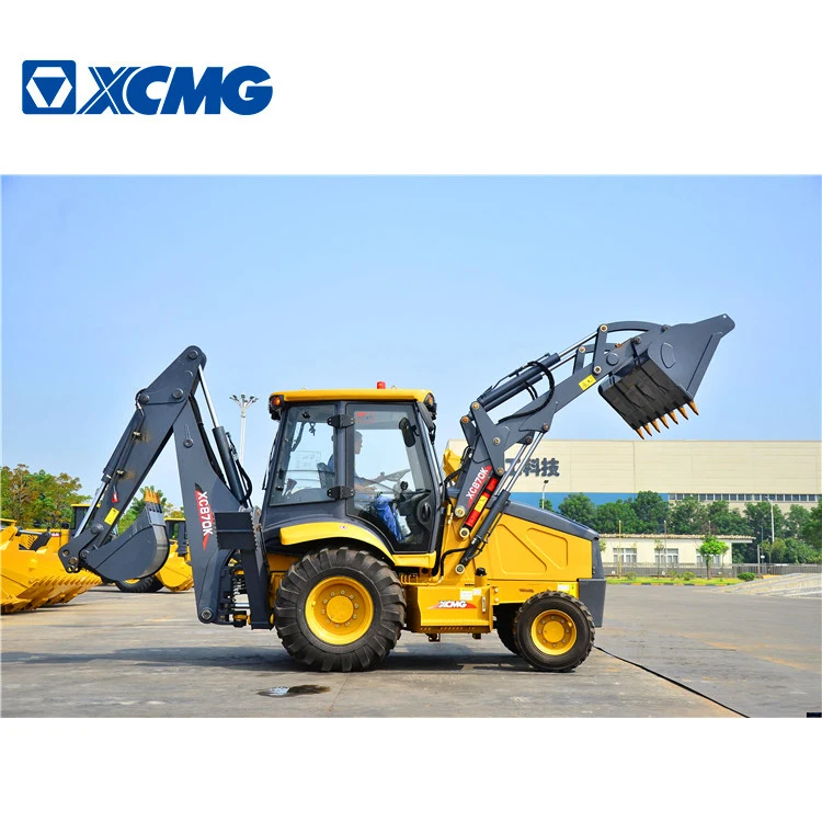 XCMG 2.5 ton mini 4 wheel drive new backhoe and loader XC870K with spare parts