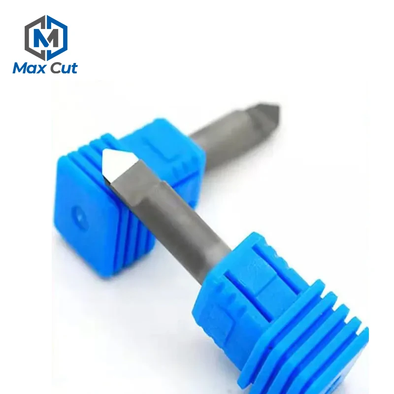V Carve Diamond PCD Tool Router Bit CNC End Mill Sets Diamond CNC End Mill Bits Cutter for Granite Stone