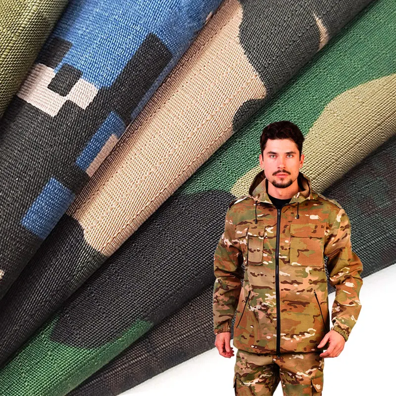workwear/uniform Factory Directly wholesale cotton&poly blend tc65/35 80/20 ripstop 220gsm camouflage print for Outdoor&training