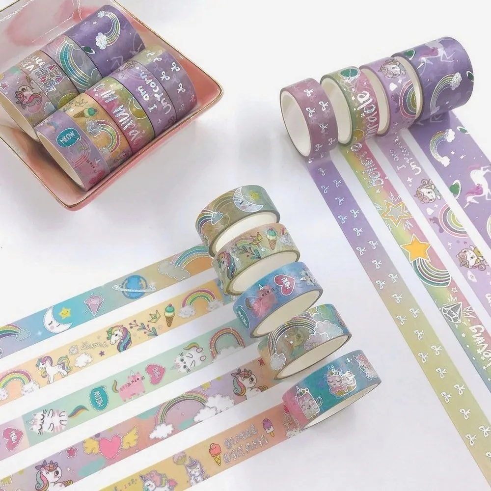 Tape Glitter Decorated Tape House Decoration Crepe Paper Masking