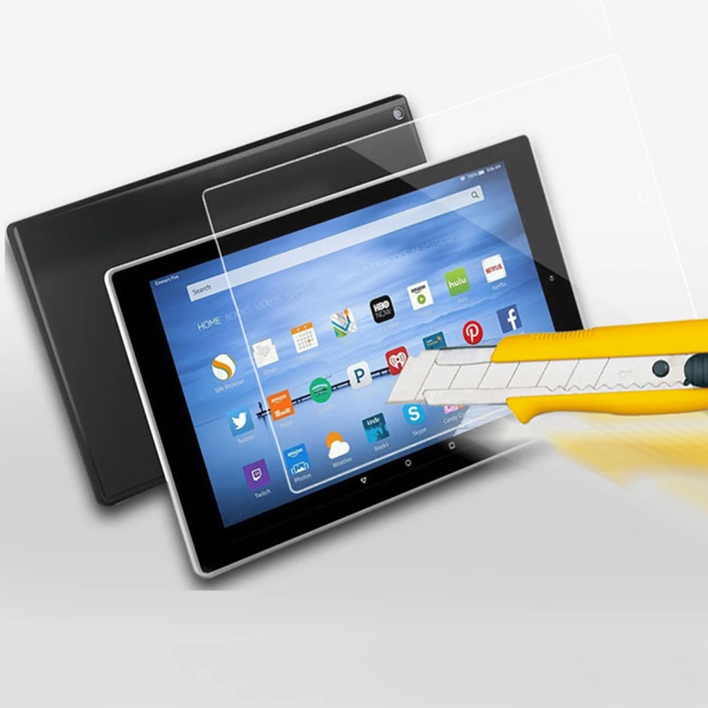 9H Tempered Glass Screen Protector For Amazon Kindle Fire HD 10 Plus 2021 2019 2017 HD10 2015 10.1 inch Tablet Protective Film