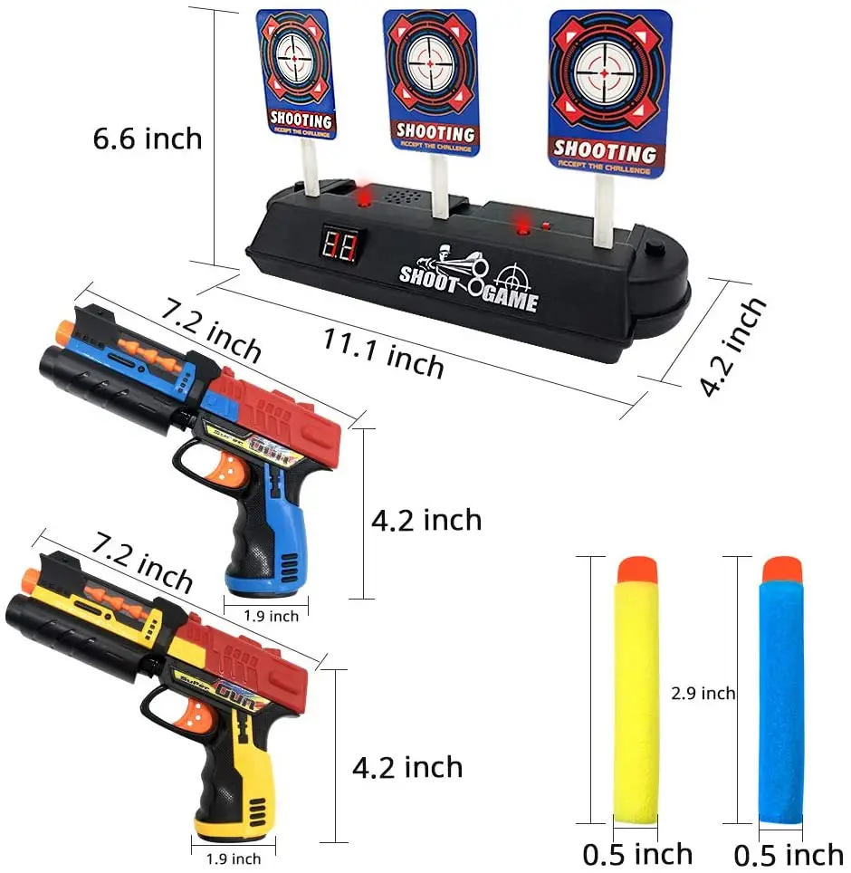 Toyard цифровая мишень, совместимая с пистолетом Nerf, лучшая ручная игрушка, Детская мини-фигурка, снайперский бластер, Элитная игрушка
