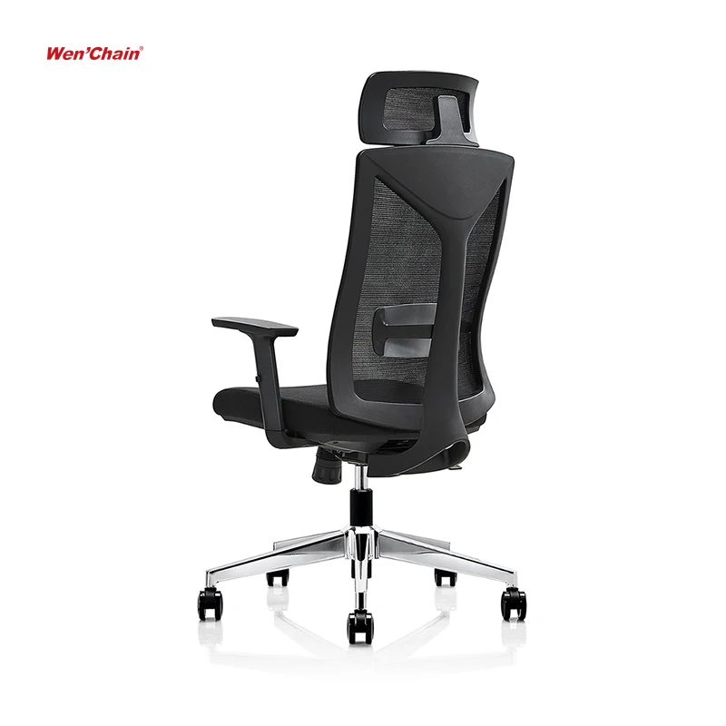 Modern Wenchen Furniture Ergonomic Swivel Mesh Fabric Home Revolving Recliner Executive Computer Office Chairs