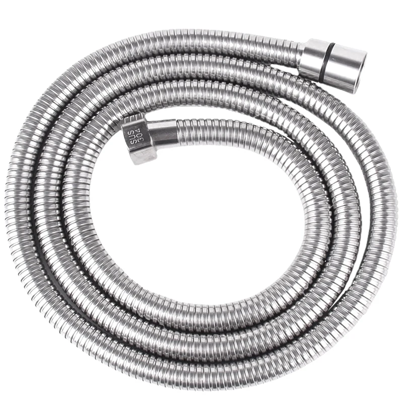 Wholesale 304 Stainless Steel Metal Hose Water Heater Shower Hoses Nozzle Connecting Pipe Encrypted Thickened Shower Hose Pipe