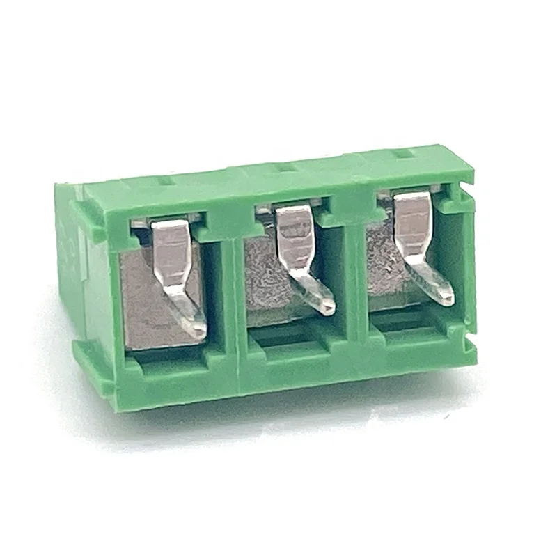 Wire connector electric HQ127V-508mm brass contact PCB screw type terminal block