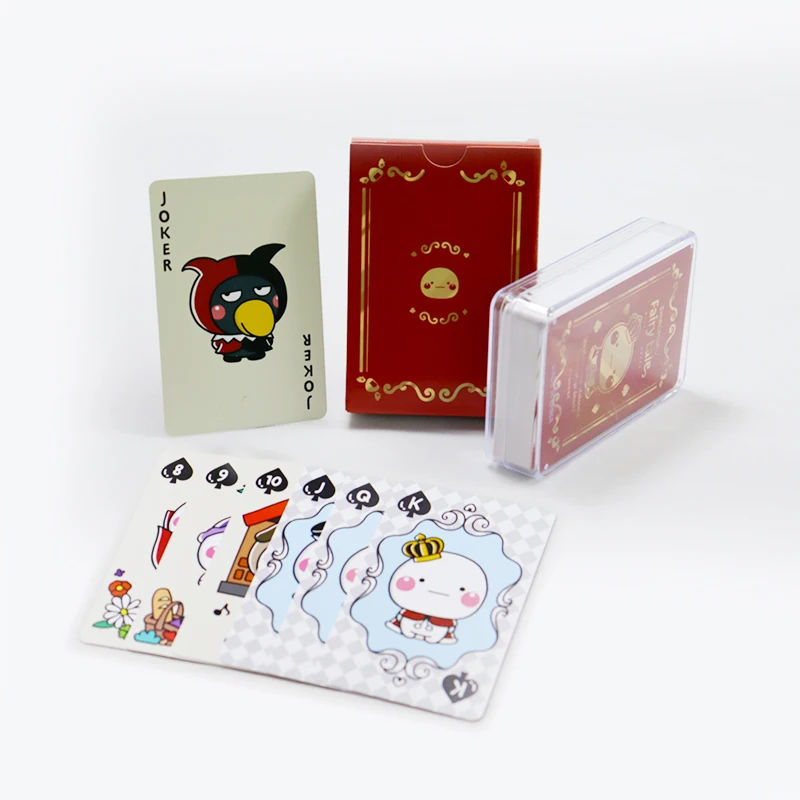 2024 Best Seller Custom Logo Playing Cards Custom Plastic Card Box for 2 Decks Made from Paper Material