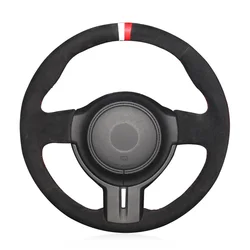Hand-sewing Custom Genuine Nappa Leather Steering Wheel Cover For Toyota 86 2012 2013 2014 2015 Wholesale Price For You