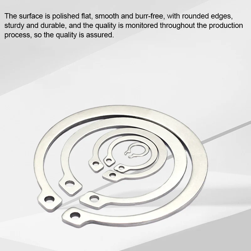 304 Stainless Steel External Retaining Washer Circlips Sack Retaining Snap Ring Split Washer
