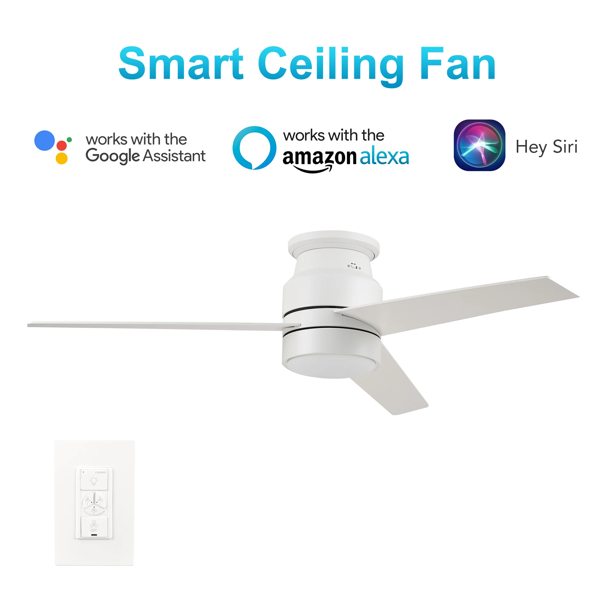 CARRO Ranger 52 inch ac 120v 3 plywood blades decorative modern simple indoor coffee ceiling fan