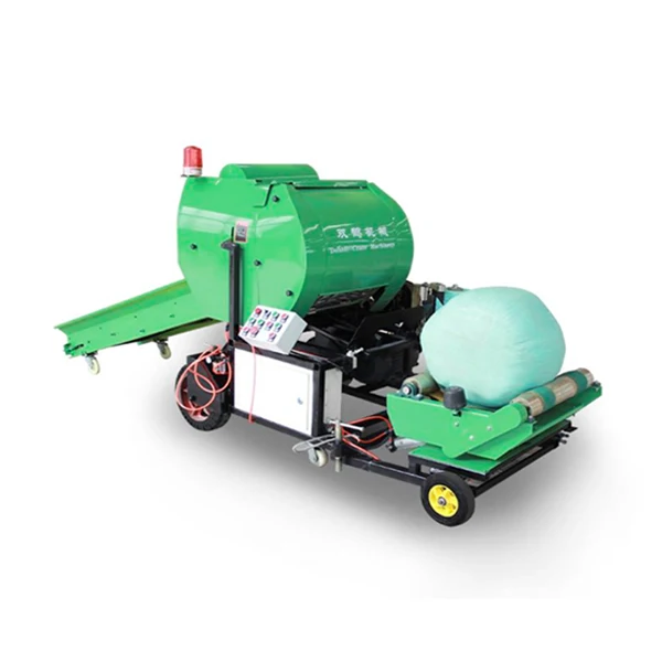 Full automatic corn straw hay silage baler packing wheat straw silage baler machine