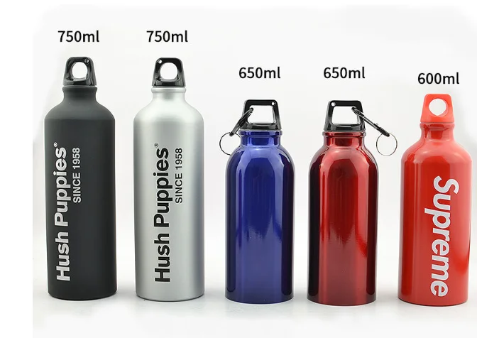 
750ml 600ml Football factory price aluminum bottles 