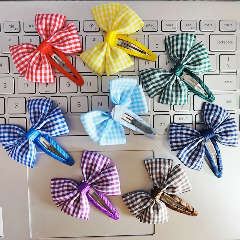 2.5 inch Bow BB snap hair clip simple style grosgrain ribbon hair bow accessories for kids baby
