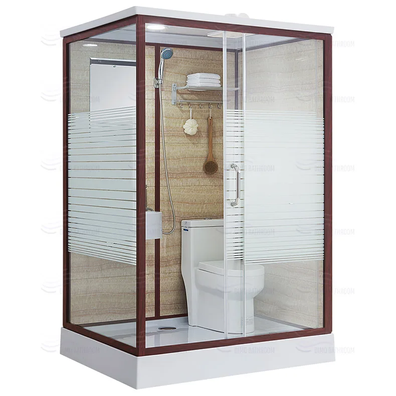 
Prefab Modular Bathroom Pod With Portable Bathroom Shower Cabin Stall 