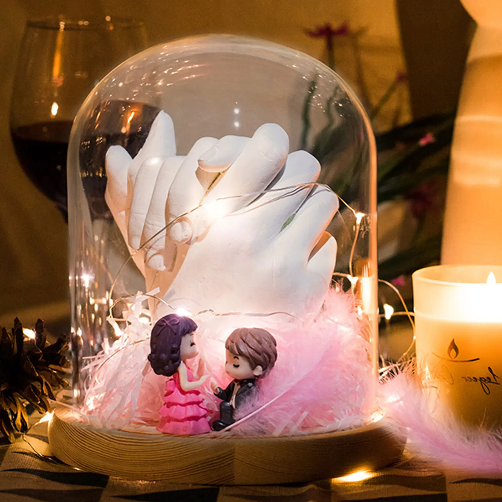 Hand Casting Mold Kit For Baby 3D Hand Print Footprint Casting Kit Baby Growth Souvenirs Memorial DIY Plaster Statue Mold Kit