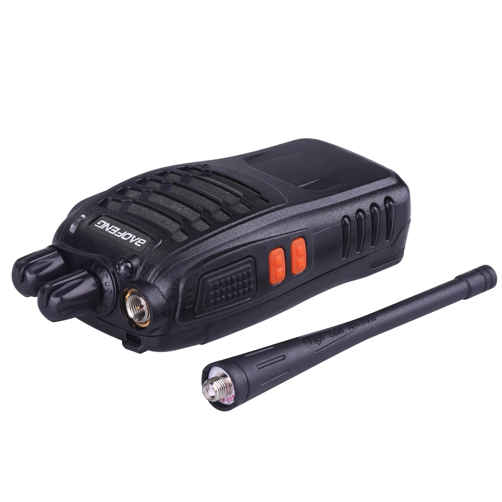 2 шт. Baofeng 888s 5 Вт иди и болтай Walkie Talkie мини портативное радио приемопередатчик UHF 400-470 МГц двухстороннее Pofung UV