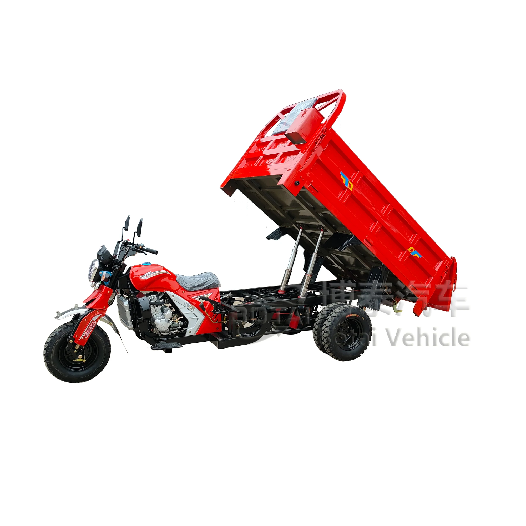 Колесный грузовой автомобиль бензиновый мотоцикл 250cc пятиколесный двойной резервуар для воды