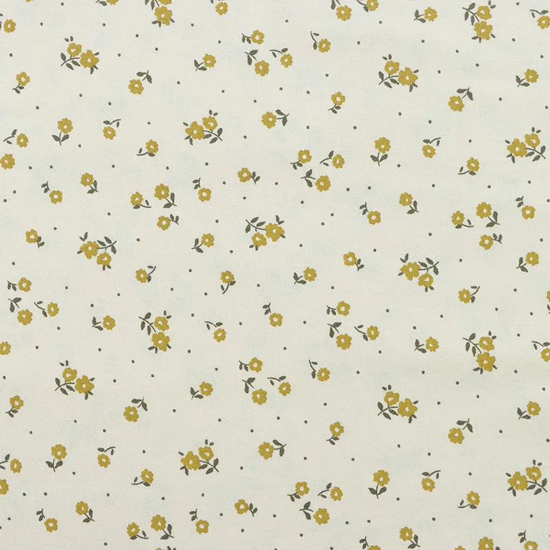 New Product Soft  Warm Print Cotton Twill Weave Children Clothes Women Pants Dress Shirt Material Floral Fabric