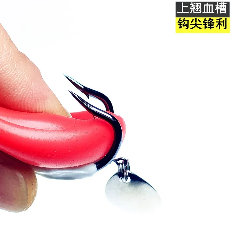 Silicone Frog 6cm 13g Artificial Bait With Hook Spoon Soft Fishing Lure Long Casting Rubber Frog Factory Direct