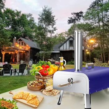 Outdoor home garden portable stainless steel pizza oven gas 16 inch for sale