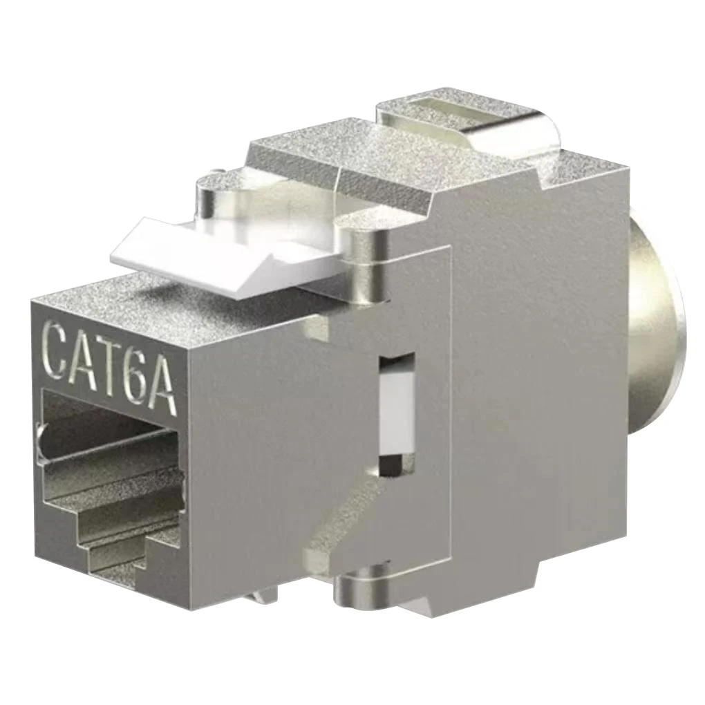 Manufacture FTP Cat6a Keystone Jack High Performance RJ45 Modular Connector Easily Installation