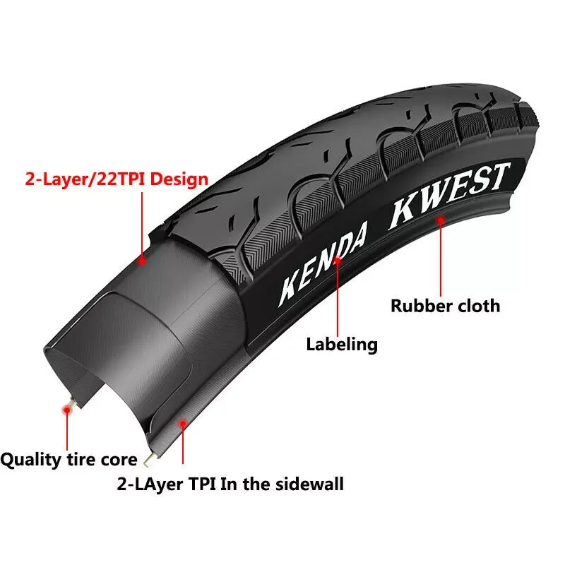 Wholesale Bicycle Tire KENDA K193 20x1.5 BK for Mountain Bike Road Bike