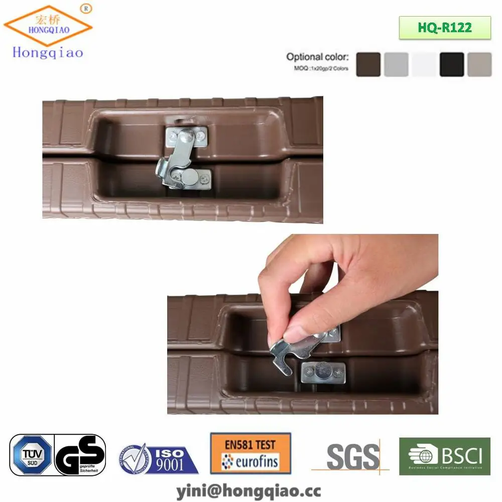 Plastic outdoor furniture, 1.22m blow mold tables for catering use, 4ft folding patio table with metal legs