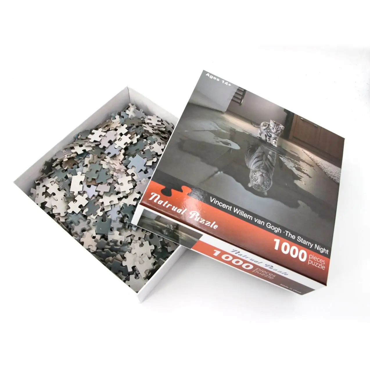 Custom Adult Children Brain Game paper printing cat jigsaw puzzle 1000 pieces Mini Puzzle Jigsaw