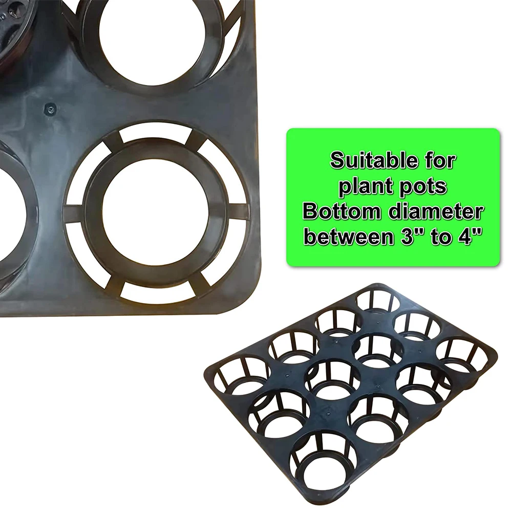 Plastic Seed Germination Plant Tray Flowerpot Holder Brackets Hydroponics Seedling Nursery Tray