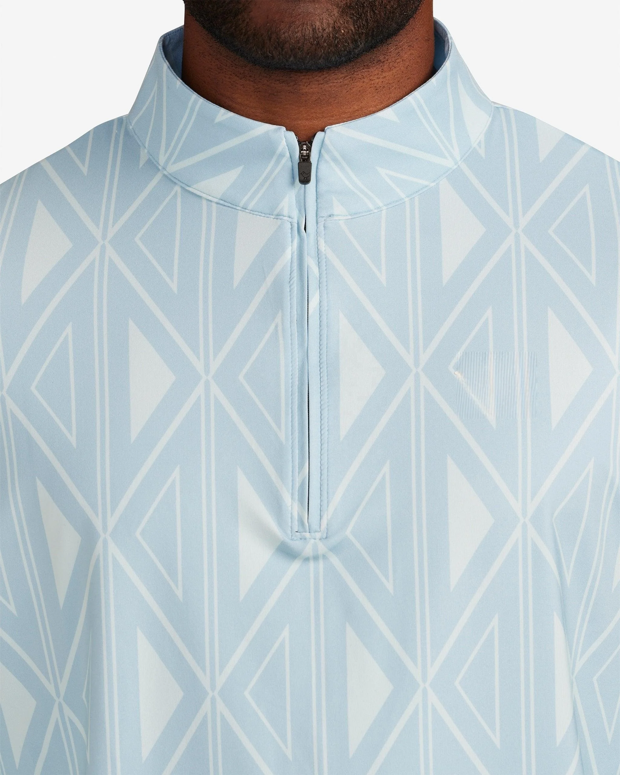 Wholesale High Quality Sublimated Golf Wear Polyester Spandex Golf 1/4 Quarter Zip Printed Pullover