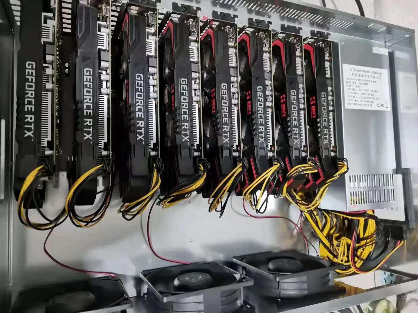 8 GPU Rig Miner AMD RX 580 8GB графическая карта ETH устройство для
