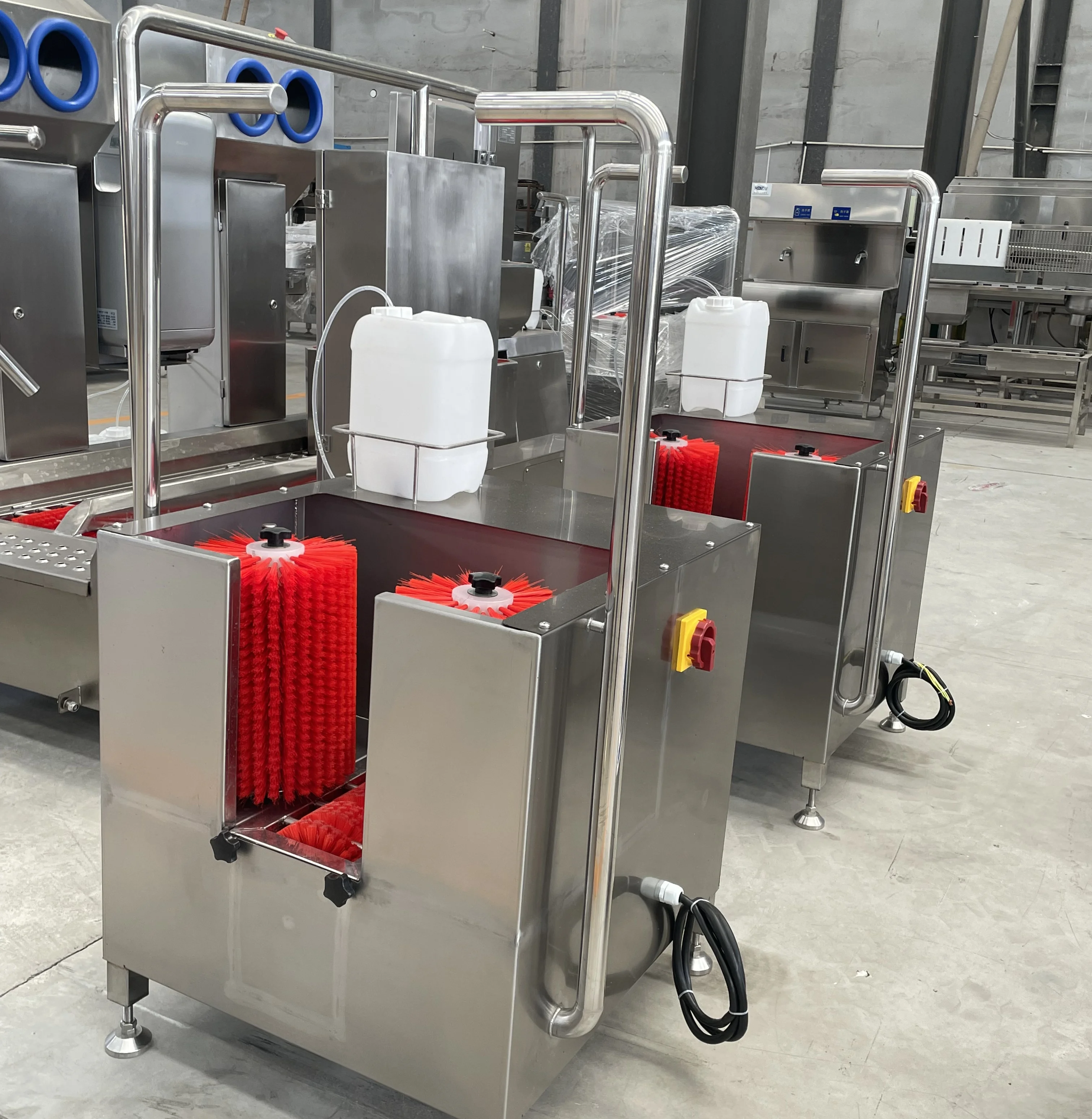 automatic Boot washer boot sole cleaning machine for hygiene cleaning station