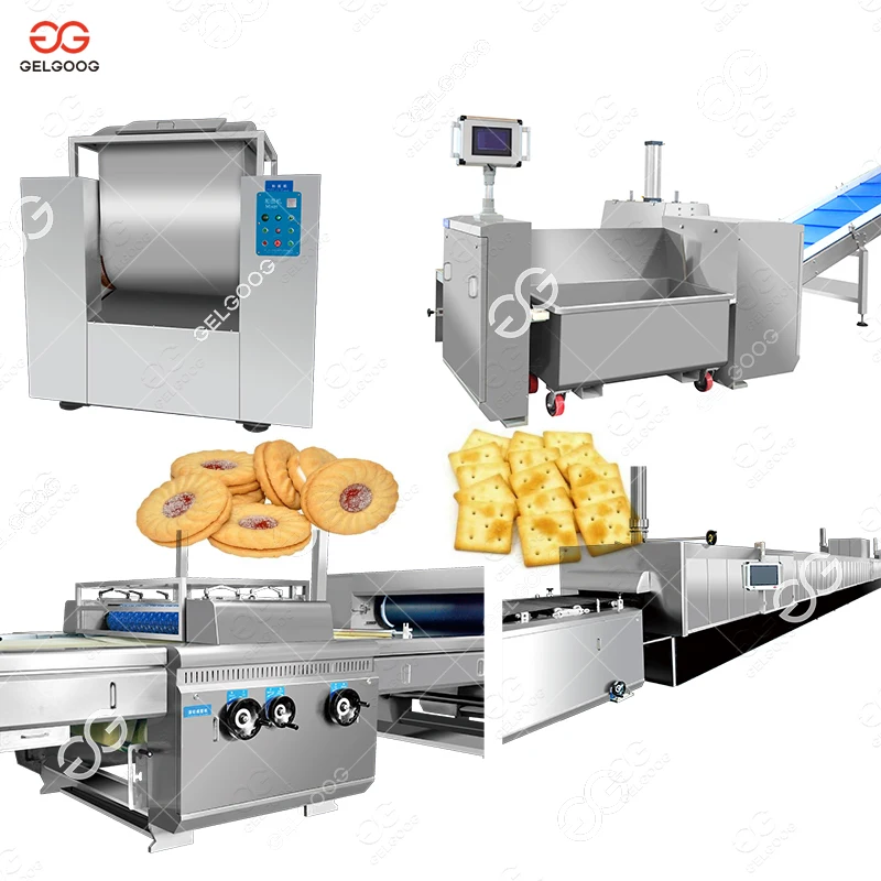 400Kg/H Complete Soda Sandwich Cookies Biscuit Production Line Biscuit Processing Machinery