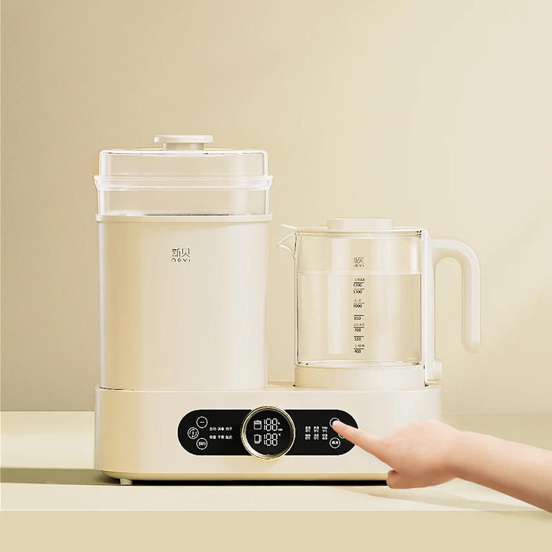 2 in 1 Multifunctional Digital Baby Bottle Steam Sterilizer Electric Water Kettle Milk Warmer