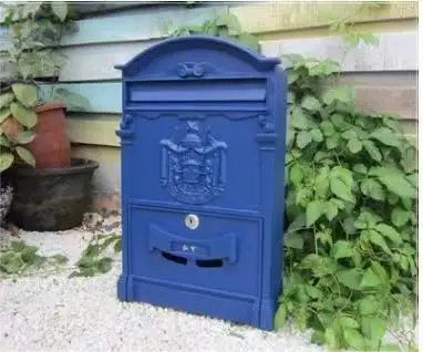 zhenzhi Outdoor mailbox retro European aluminum alloy wall - mounted mailbox
