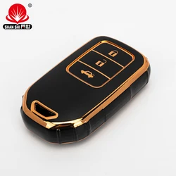 Hot sale car accessories designer key cover TPU Smart three buttons Car Key Cover For Honda Auto Car