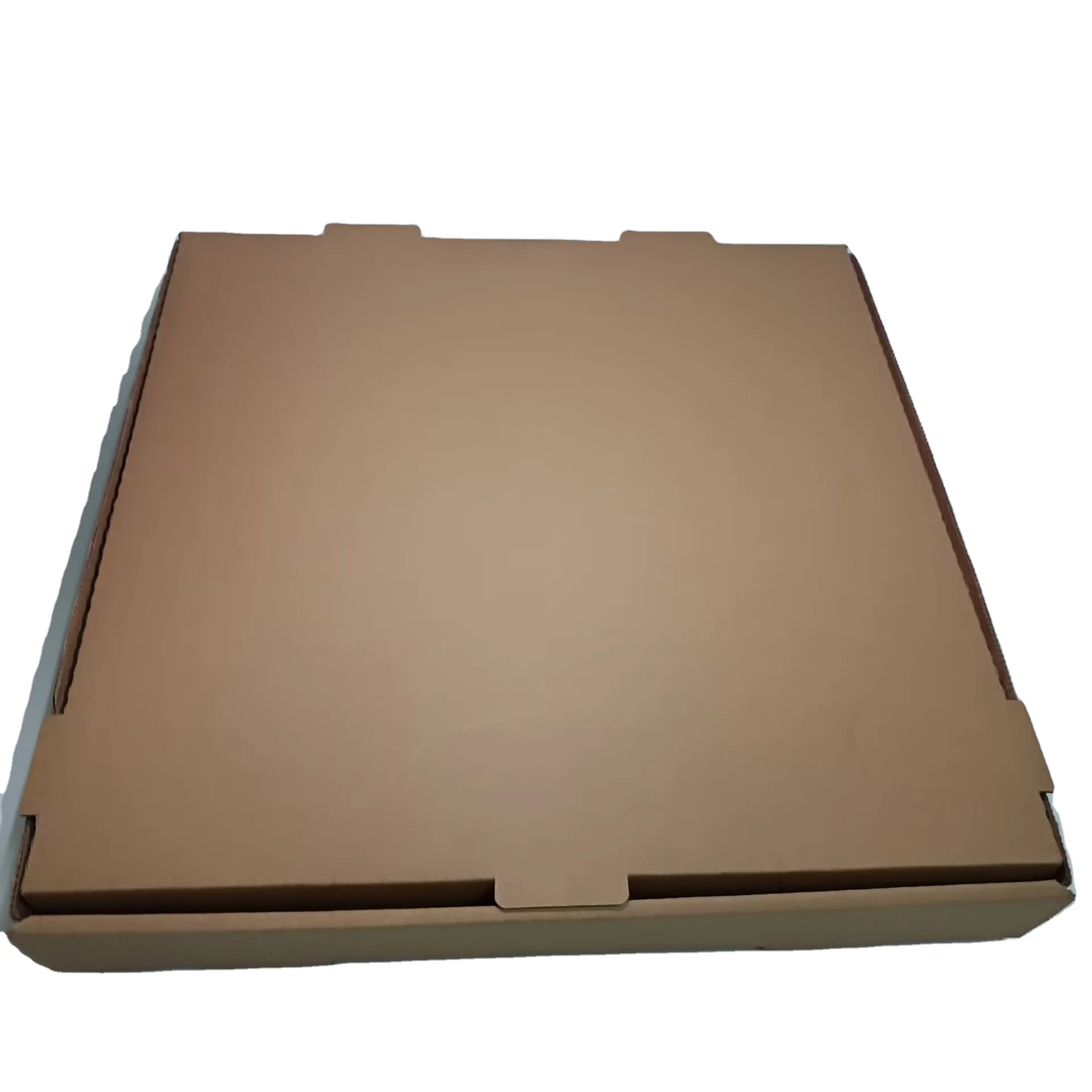 SP2769 Simple Kraft Corrugated Board Pizza Box Customizable with Personalized Logo Krafe paper brown pizza box