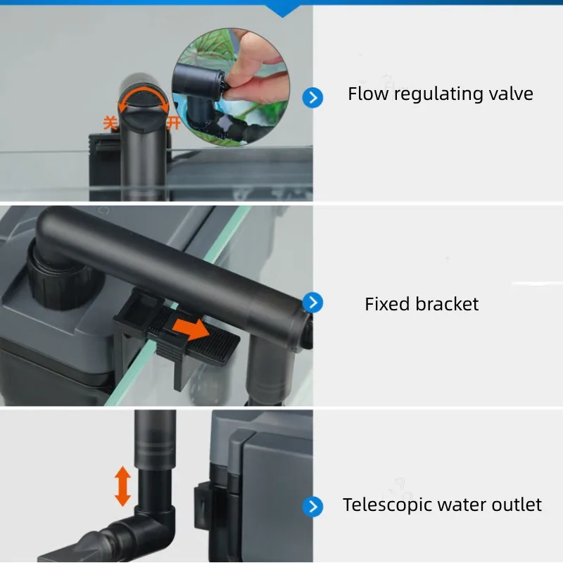 Wholesale Mini Aquarium Accessories External Filter Waterfall Aquarium Fish Tank Filter Manufacturer