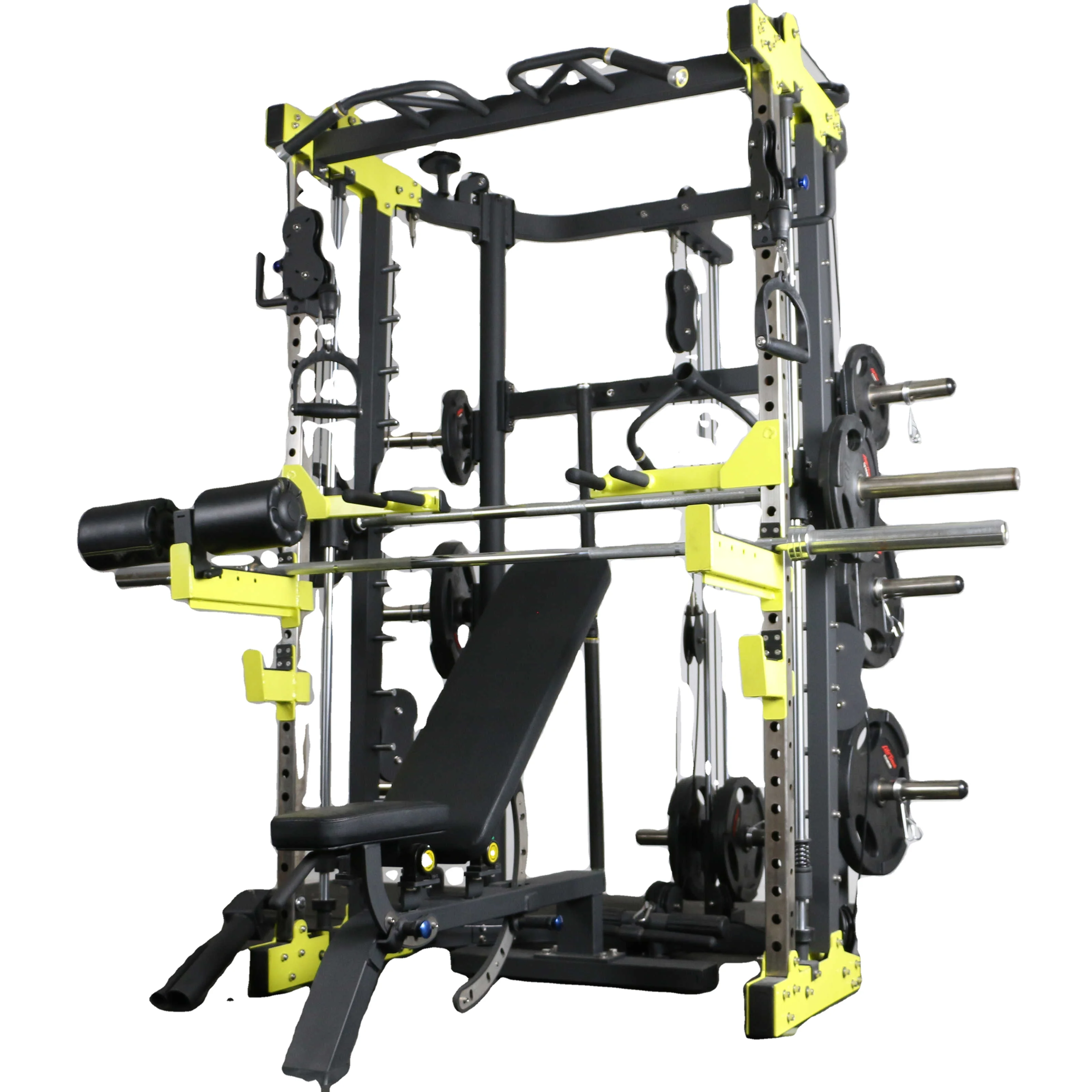 New Gym Strength Equipment Mutli Function Station All In One Home Workout Fitness Bodybuilding Equipment 3D Smith Machine