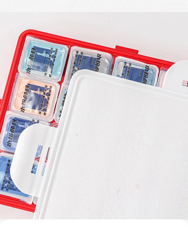 Высоконасыщенный, Быстрая отправка, Заводская поставка, подвесная коробка, Набор 24 цветов, желе, гуашь, набор красок