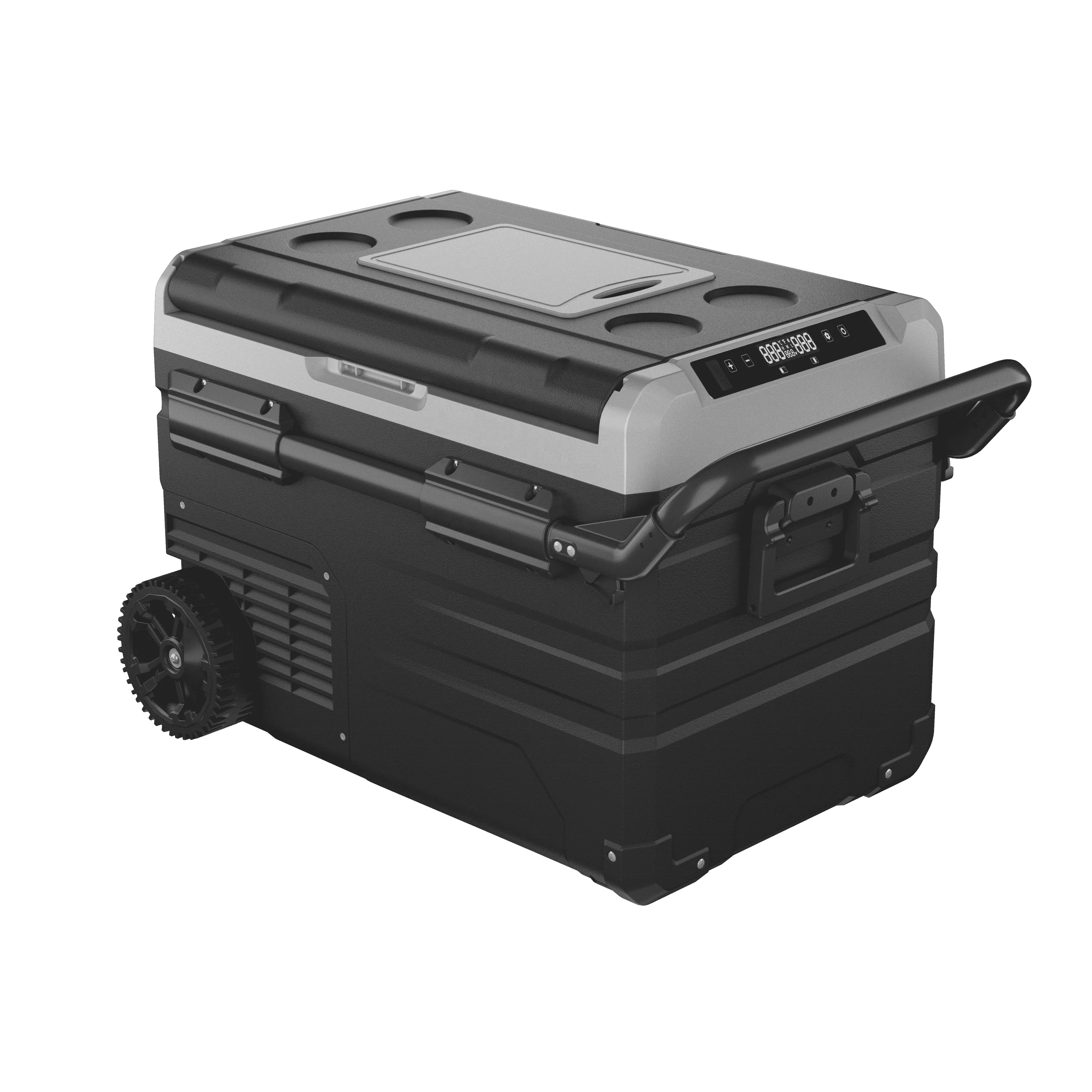 TWW35 CE/ROHS 37.5L Alpicool Car Fridges compressor refrigerator for car Auto Electronics with Hand Draw Bar and Moving Wheels