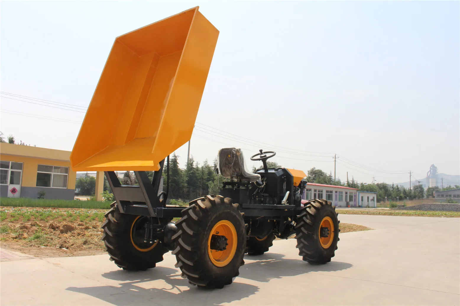 Light work Side Tipping Trucks Underground loader 1 ton mini site dumper for construction engineering mine mining mineral