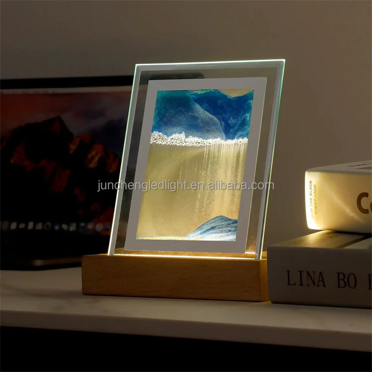 USB Novelty 3D Night night light motion Hourglass