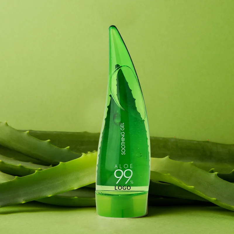 Private Label Pure Natural Gel Aloe Vera Moisturizing Soothing Organic After Sun Aloe Vera Gel For Face Body