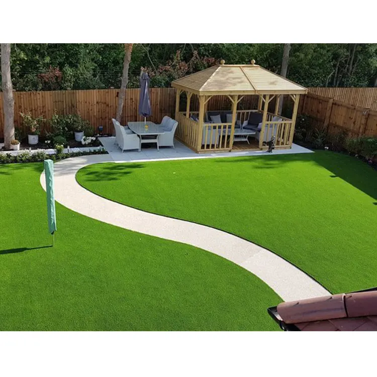 Outdoor Lawn Tile Synthetic Grass 35mm China Land Artificial Grass