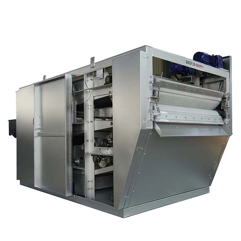 easy operation stainless steel belt press dewatering machine sludge dehydrator for waste water treatment plant