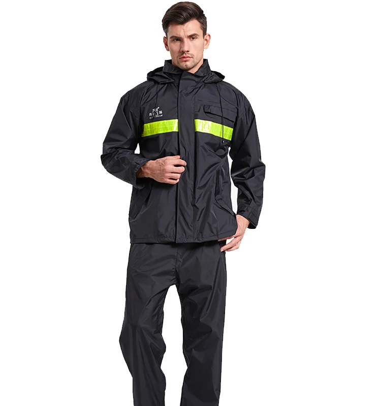 good quality rain coat working clothes waterproof raincoat for man women hi vis rain wear coat suit